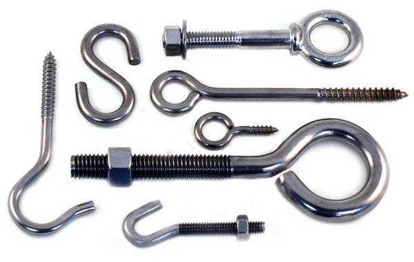 Stainless Steel Eye Bolts and Hooks