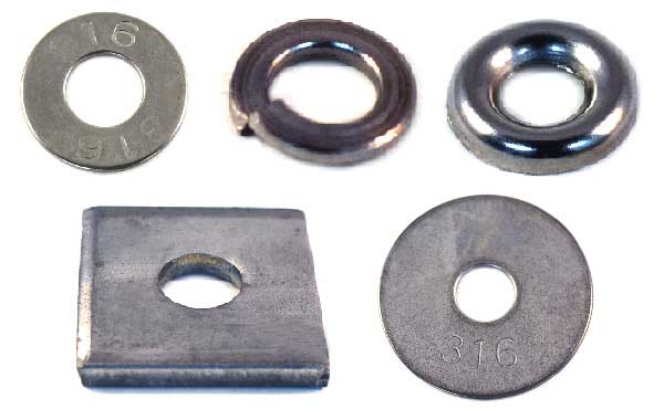 Washers<br />316 Stainless Steel
